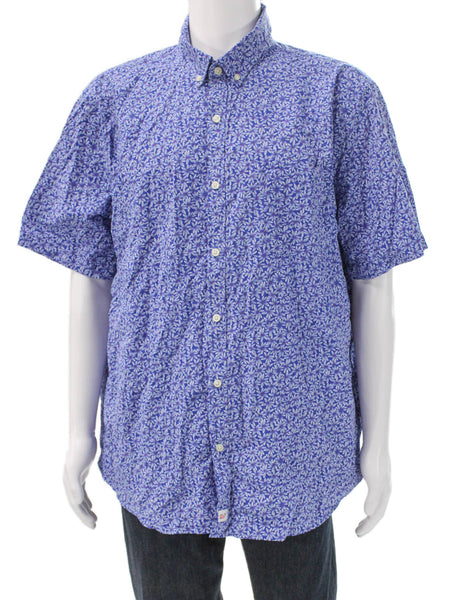 Vineyard Vines Men's Short Sleeves Button Down Floral Shirt Size 2XL