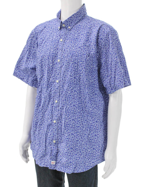 Vineyard Vines Men's Short Sleeves Button Down Floral Shirt Size 2XL