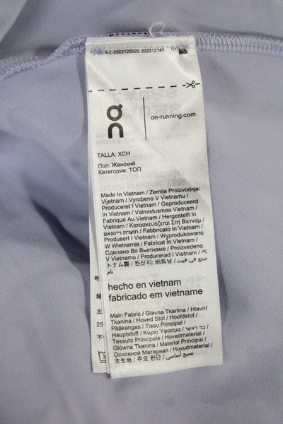 On Cloud Womens Basic Purple Short Sleeve T-Shirt Size XS