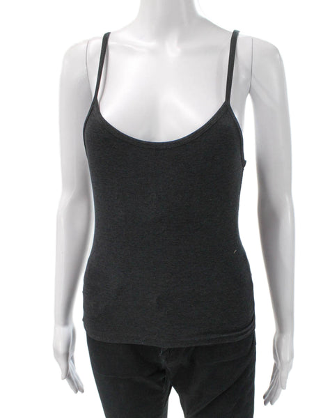 Beyond Yoga Women Gray Polyester Scoop Neck Camisole Sleeveless Size S