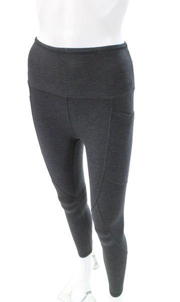 Beyond Yoga Women Ankle Leggings Gray Polyester Solid Pull On Size S