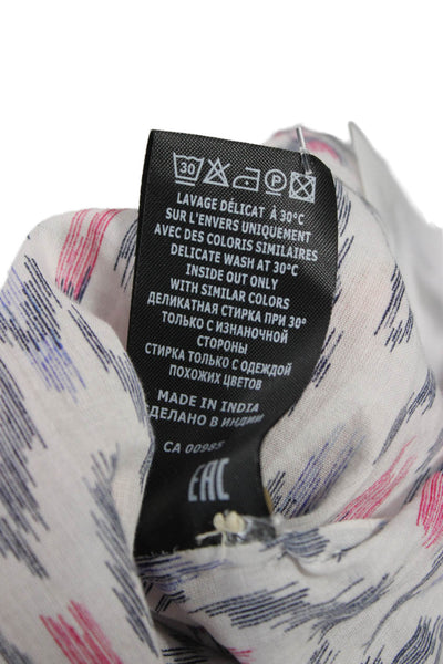 Isabel Marant Etoile Womens Tunic Multicolor Geometric Long Sleeve Size 40