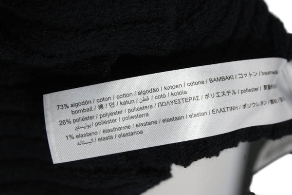 Zara Womens Cardigan V-Neck Black Cotton Long Sleeve Solid Fall Size S