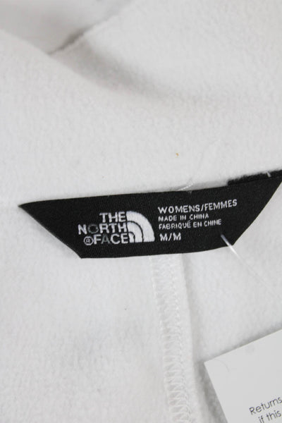 The North Face Womens Track Jacket White Polyester Blend Size M