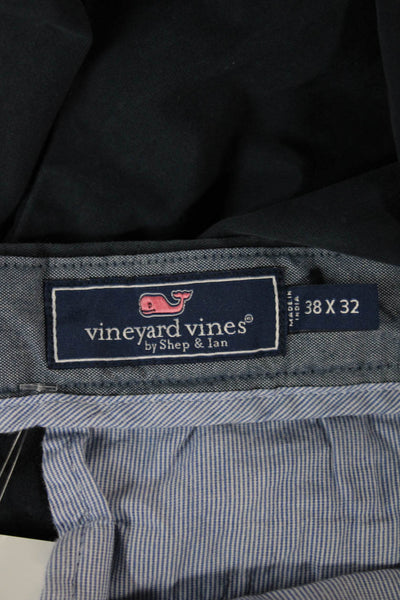 Vineyard Vines Mens Blue Cotton Chino Pants Button Size 38