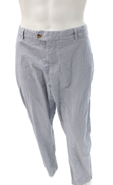 Vineyard Vines Men Chino Blue Cotton Button Inseam 32 Size 42