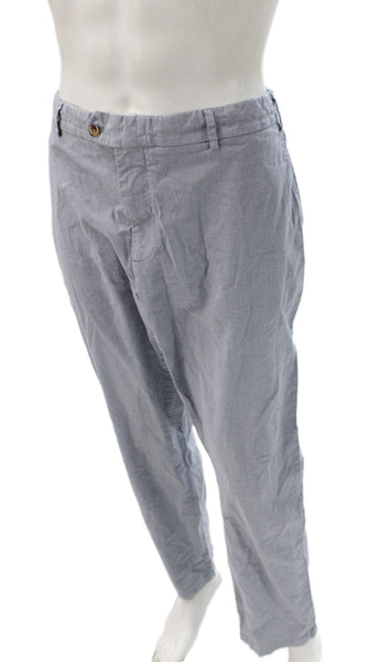 Vineyard Vines Men Chino Blue Cotton Button Inseam 32 Size 42