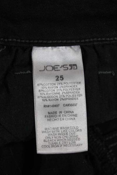 Joes Womens Skinny Jeans Gray Cotton Low Rise Size 25