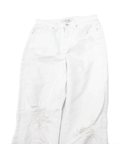 Joes Jeans Women Straight Jeans White Mid-Rise Cotton Blend Size 26