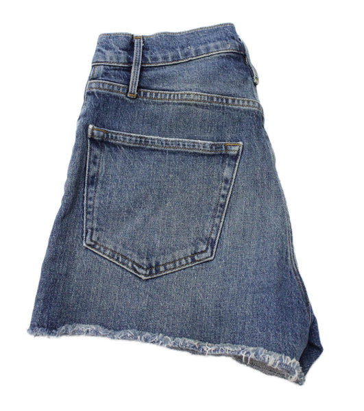 Frame Womens Cut-Off Shorts Blue Button 97.5% Cotton Solid Size 25