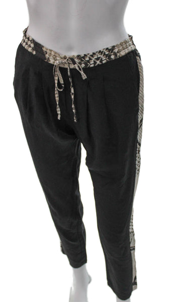 Twelfth Street by Cynthia Vincent Womens Silk Animal Print Jogger Pants Size S