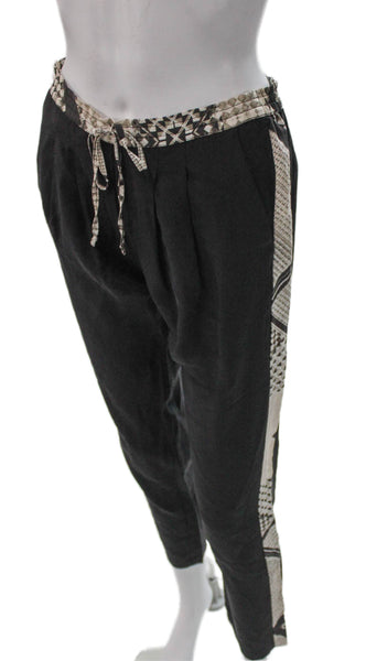 Twelfth Street by Cynthia Vincent Womens Silk Animal Print Jogger Pants Size S