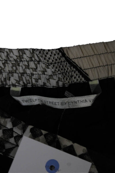 Twelfth Street by Cynthia Vincent Womens Silk Animal Print Jogger Pants Size S