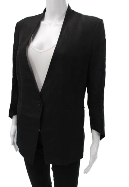 Inhabit Womens Cardigan Sweater V Neck Cashmere Gray Long Sleeve Size S