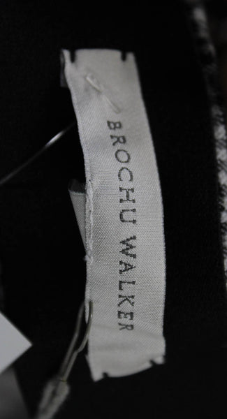 Brochu Walker Women Multicolor Check Polyester Dress Pants Zip Size S