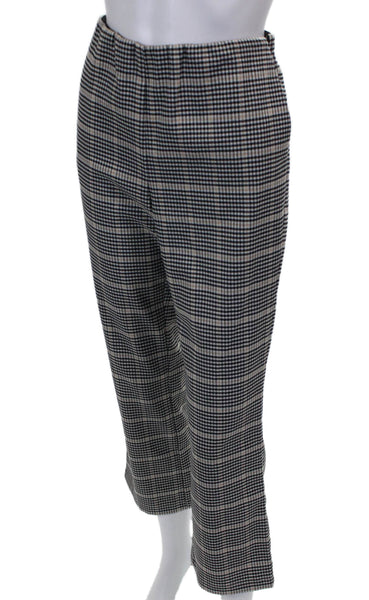 Brochu Walker Womens Cropped Checked Multicolor Polyester Pants Zip Size L