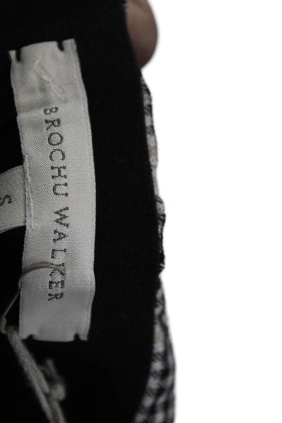 Brochu Walker Womens Cropped Checked Multicolor Polyester Pants Zip Size L