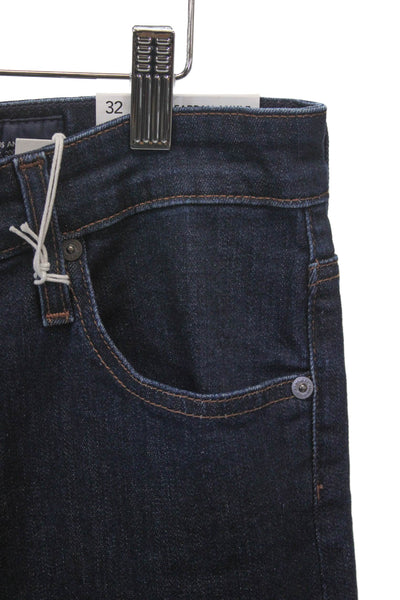 AG Adriano Goldschmied Womens Blue High Rise Tapered Jeans Cotton Blend Size 32