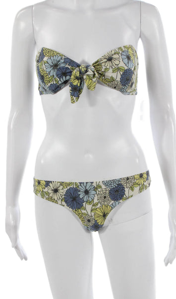 Lisa Marie Fernandez Women Floral Cotton Two-Piece Bikini Multicolor Size 3
