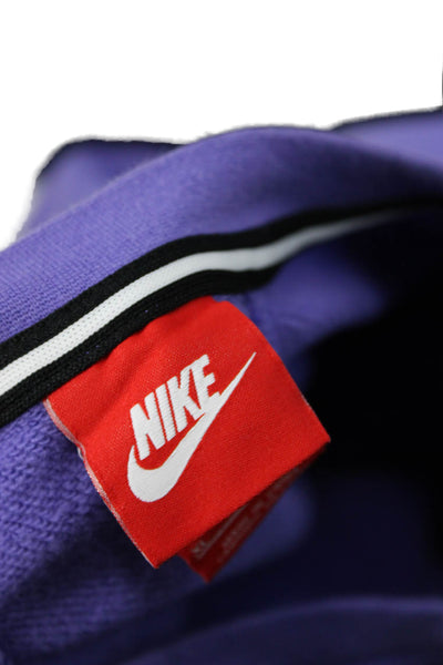 Nike Womens Purple Cotton Boat Neck Pullover Sweatshirt Long Sleeve Size XS