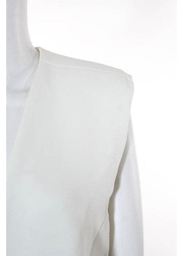 NWT IRO White Sleeveless V Neck Asymmetrical Wallony Jacket Sz EUR 38 $457