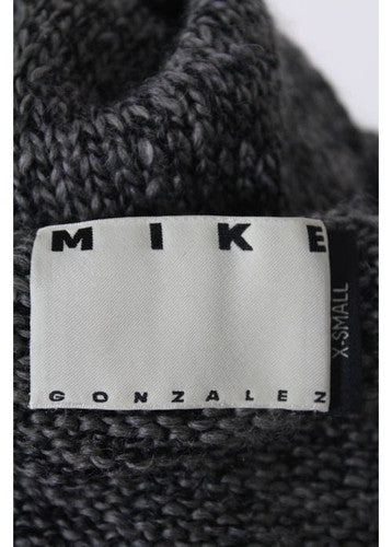Mike Gonzalez Gray Wool Sleeveless Button Down Sweater Vest Size Extra Small