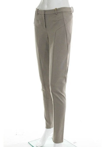 CALVIN KLEIN Tan Skinny Leg Flat Front Stretch Pants Sz 4