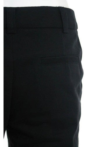 NANETTE LEPORE Black Knit Striped Creased Wide Leg Dress Pants Sz 2