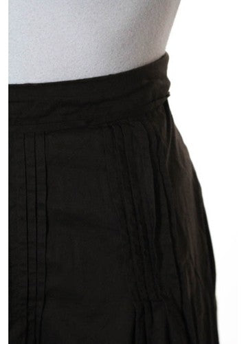 MICHAEL MICHAEL KORS Brown Embroidered Detail A Line Skirt Sz 2