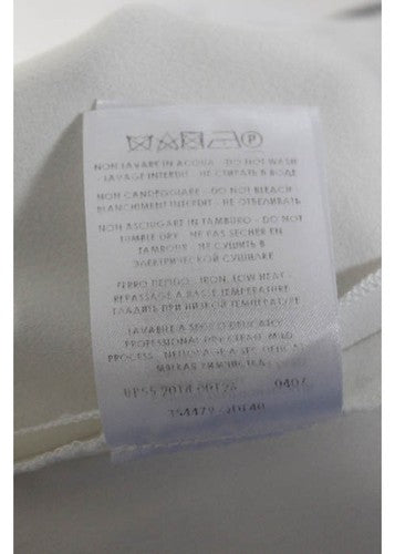 Alexander McQueen White Creased Trousers Dress Pants Size 38