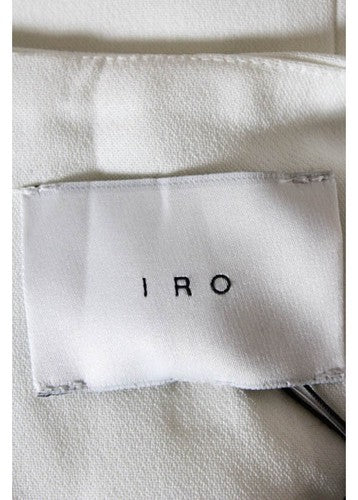 NWT IRO White Sleeveless V Neck Asymmetrical Wallony Jacket Sz EUR 38 $457