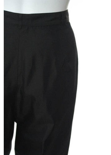 VINTAGE FENDI Espresso Brown Silk Long Sleeve Straight Pant Flat Suit Set Sz 48