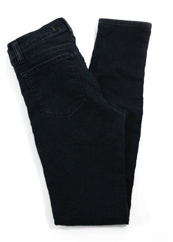 J BRAND Blue Cotton Denim Skinny Leg Zipper Fly Button Close Jeans Sz 14