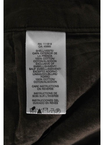 MICHAEL MICHAEL KORS Brown Embroidered Detail A Line Skirt Sz 2