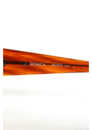 MODO Light Brown Large Square Cogna Gradient Lens Plastic Monica Sunglasses