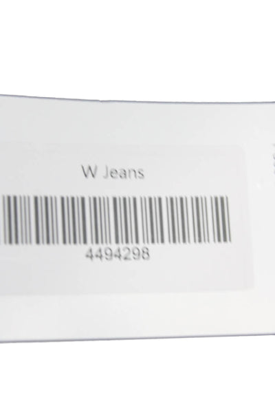 Hudson Womens Straight White High Rise Cotton Blend Jeans Size 31