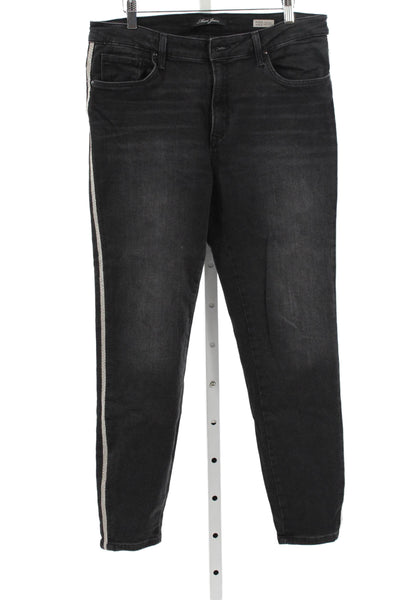 Hudson Womens Straight White High Rise Cotton Blend Jeans Size 31