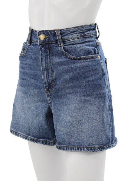 Zara Womens Bermuda Denim Shorts Blue Size 2