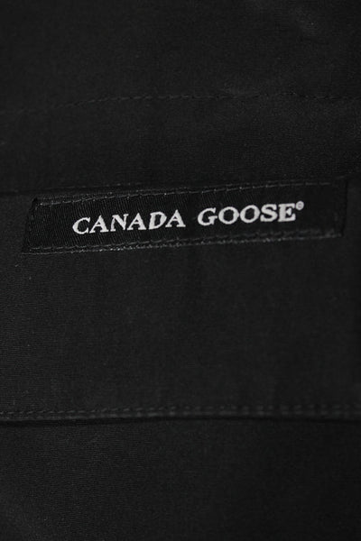 Canada Goose Unisex Parka Black Zip Polyester Long Sleeve Size XS