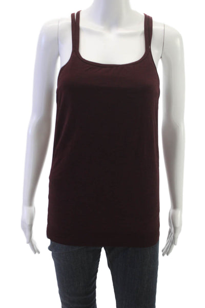 Sweaty Betty Womens Basic Tank Red Scoop Neck Sleeveless Polyamide Size L