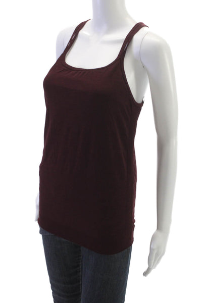 Sweaty Betty Womens Basic Tank Red Scoop Neck Sleeveless Polyamide Size L