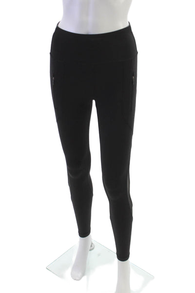 Lululemon Womens Ankle Leggings Black Polyester Blend Size 2