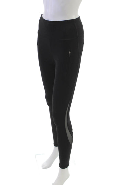 Lululemon Womens Ankle Leggings Black Polyester Blend Size 2