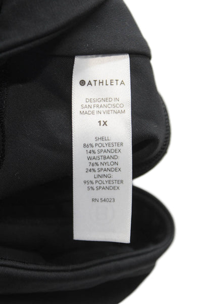 Athleta Womens Athletic Black Polyester Skort Size 1X