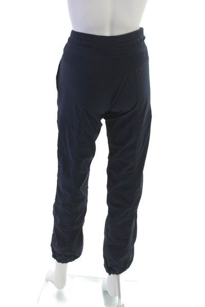 Lululemon Womens Blue Nylon Jogger Pants Drawstring Inseam 31 Size 4