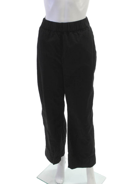 Everlane Womens Ankle Pants Black Organic Cotton Size XL