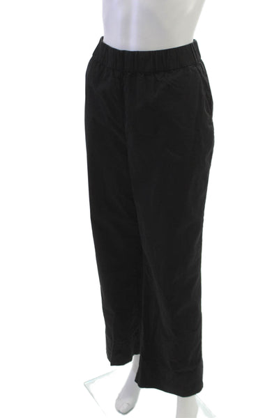 Everlane Womens Ankle Pants Black Organic Cotton Size XL