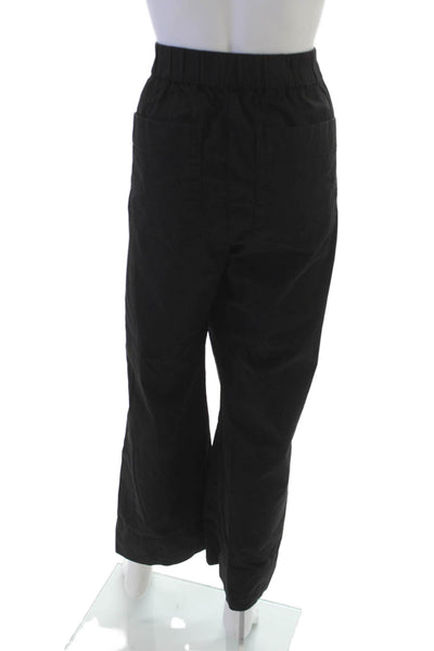 Everlane Womens Ankle Pants Black Organic Cotton Size XL