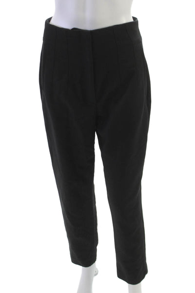 Zara Womens Dress Pants Black Polyester Pull On Size M