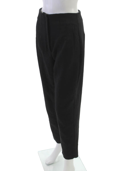 Zara Womens Dress Pants Black Polyester Pull On Size M